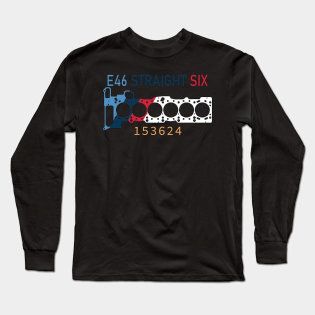 E46 Engine design Long Sleeve T-Shirt by Stormwalker